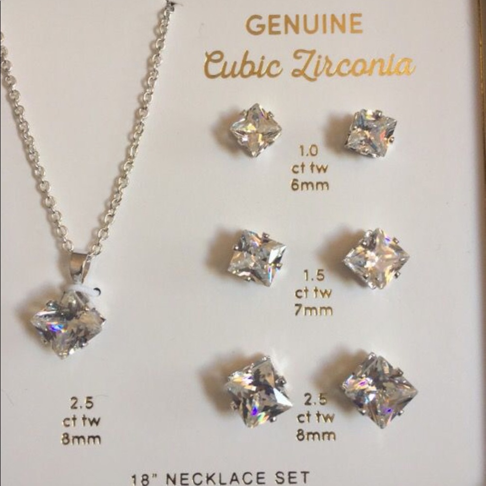 Cubic zirconia Jewelry Set